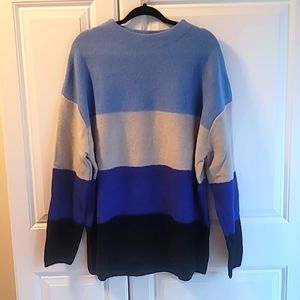 NWOT Cotton Bleu Striped Sweater Size Large